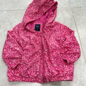Gap baby girl pink flower jacket 3 years old